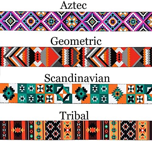 Tribal Нашийник за кучета с Катарама, Ацтекские Геометрични Найлонови Врати за домашни Любимци, Регулируем Мек Етнически