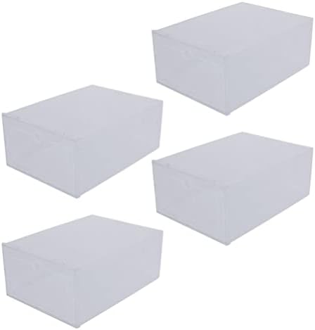 Cabilock Пластмасови Чекмеджета За съхранение на Прозрачна Кутия-Органайзер 4шт Прозрачни Пластмасови Кутии За съхранение