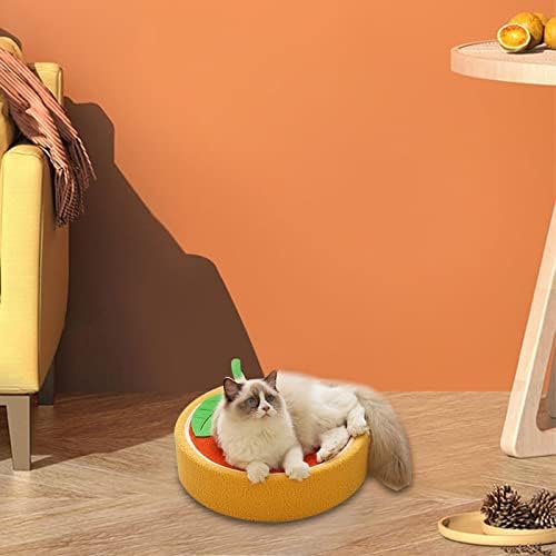 Универсална Подложка-Стъргалка за котки Сизалевого Плетене Grind Claws Lounge Scratching Board 2 в 1 за кучета, Оранжев