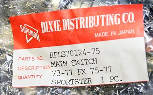 Моля, Dixie 70124-75 3-Лентов Централен Хромиран ключа за запалване на Harley Davidson