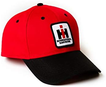 Шапка с логото на J&D Productions International Harvester IH, червено-черна