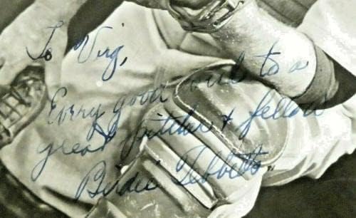 Винтажное снимка с Автограф от Берди Теббеттс Размер 8х10 см - Снимки на MLB С автограф