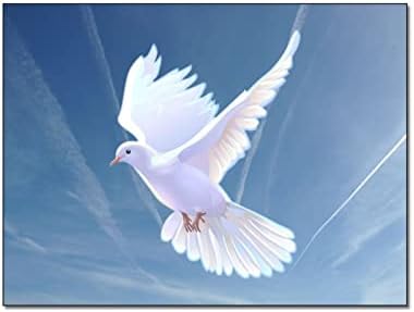 Плакати Гълъба на Светия Дух Съвременно Стенно Изкуство Бял Гълъб монтаж на стена Арт Декор Библейски училища Печат върху