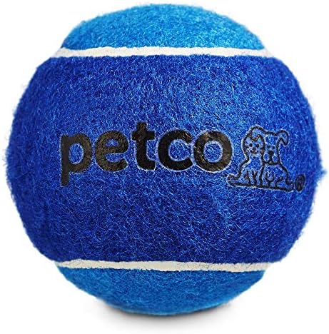 Играчка за кучета Petco с тенис топката, син, 2.5 инча