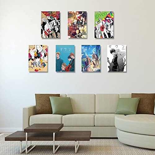 Плакати Given, Комплект от 7 художествени Плакати с аниме Принтом За Домашна Спални и Стенен декор в общежитието, Подаръчен