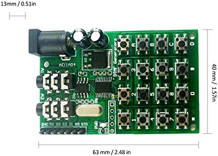 XIXIAN DTMF Модул 5-24 dc o Генератор Модул за Гласова Двойна Энкодер Предаватели Такса Клавиатура за MT8870/CE004/CE005/CE023/AD22B04/AD22A08