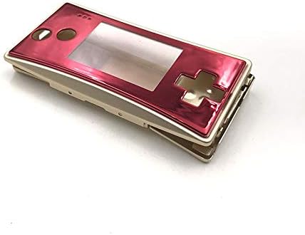 Корпус Калъф-накладка Предна Лицева Панел Долния Капак на корпуса за Nintendo Gameboy Micro GBM 4 в 1 Част (Златен)