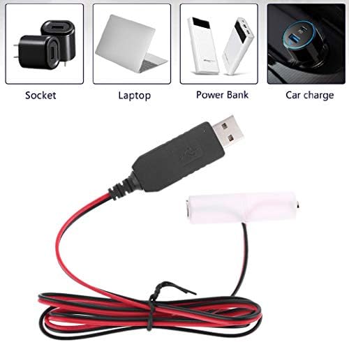 Захранващ Адаптер T-HOT AA Battery Eliminator, USB-кабел с дължина 1 м, 1,5 - 6, 4, тип на избор, да 1-4 бр. батерии