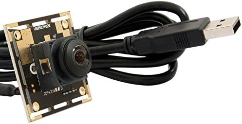 ELP 5MP USB-камера с автофокус за Raspberry Pi компютър и на 170 градуса Широкоъгълен обектив Рибешко око с Вграден Модул