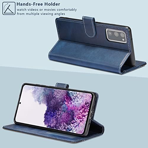 Чанта-портфейл XIZYO за Samsung Galaxy S20 FE 5G от изкуствена кожа калъф за мъже и жени, Панти калъф с държач за карти,