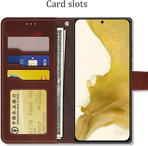 Калъф IOTUP от естествена кожа за iPhone 14 Pro Max със слот за карти, кожен калъф-за награда Премиум-клас с Магнитна