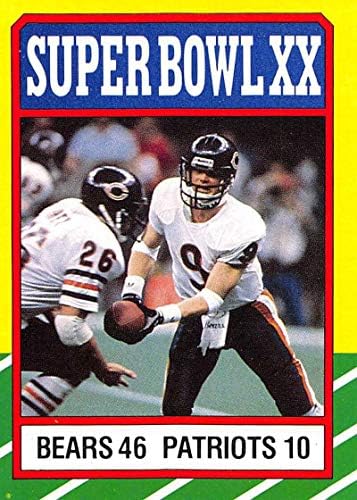 1986 Topps 8 Super Bowl XX NM-MT Chicago Bears Футбол