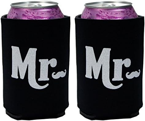 Охладител за консерви Mr . & Mr., Комплект от 2 броя (черен)
