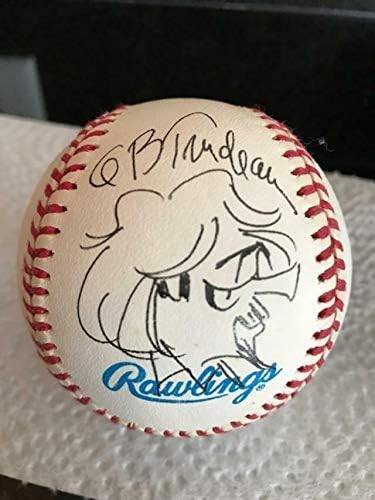 Trudeau international + Кин + Андерсън + Йънг Подписа Рисунки На 1 бейзболно Рядко писмо Jsa - Бейзболни топки с автографи