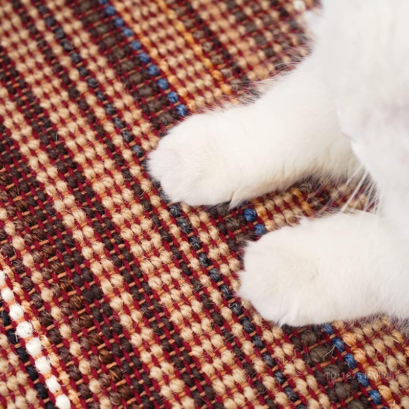 Когтеточка за котки, FOOPOMARY [32 X 20 См] Калъф за Когтеточки за котки от естествен Сезал за защита на дивана, Подложка
