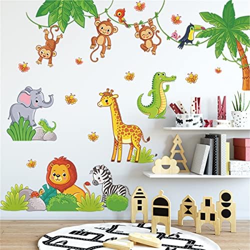Ярки Етикети на стените с красиви мультяшными любимци от света на животните - Декор за детска, Детска спалня, игри стая