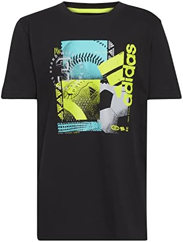 Памучен тениска adidas Boys с къс ръкав Sports Ball 22 Screen T-Shirt